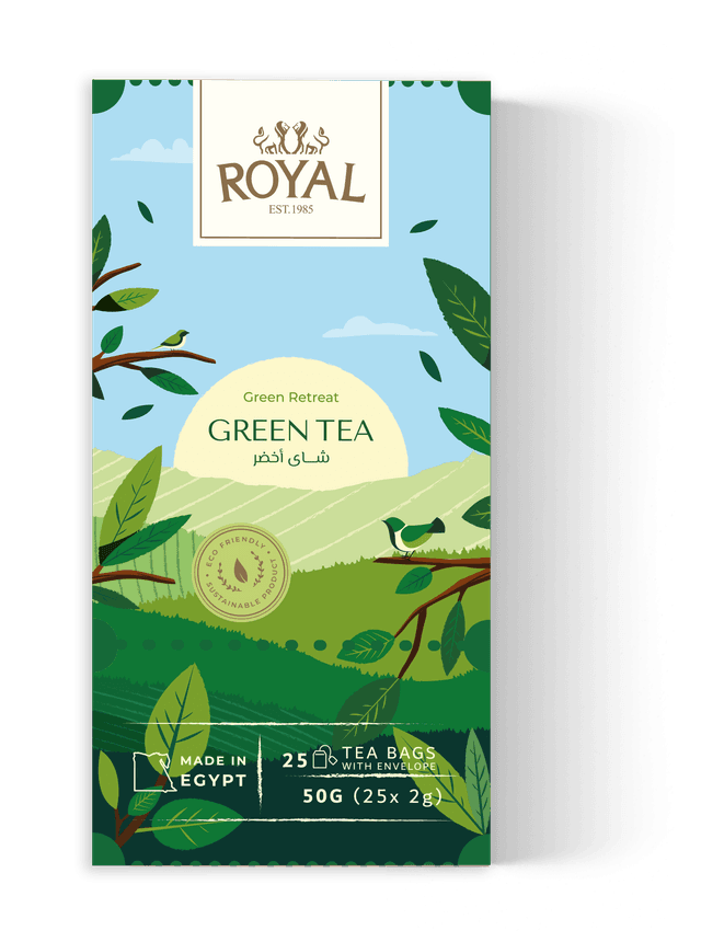Royal Herbs Green Tea Tea Bags, 25 Tea Bags