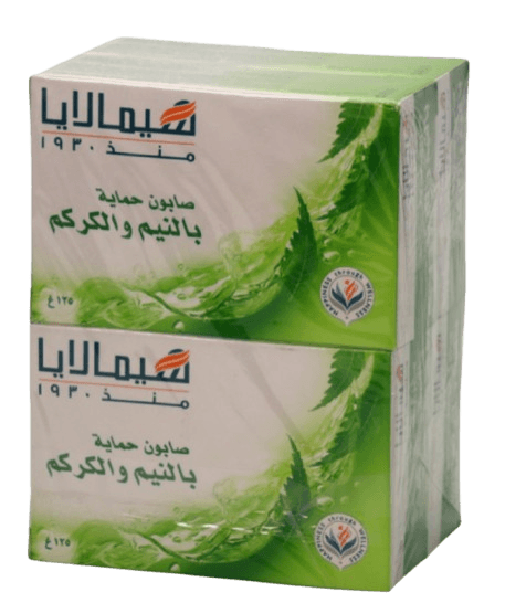 Himalaya Protection Soap Bars Neem & Turmeric Scented, 4 Pcs * 125g