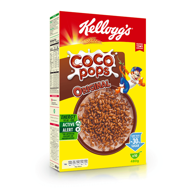 كيلوجز كوكو بوبس أرز شوكولاتة 480جم