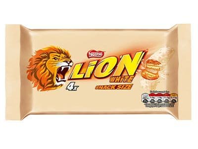 Nestle Lion White Chocolate, (4x30g), 120g