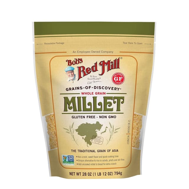 Bob's Red Mill Whole Grain Hulled Millet Gluten Free 28 oz