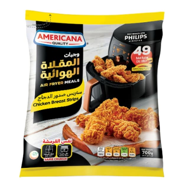 Americana Air Fry Chicken Breast Strips Regular, 700g