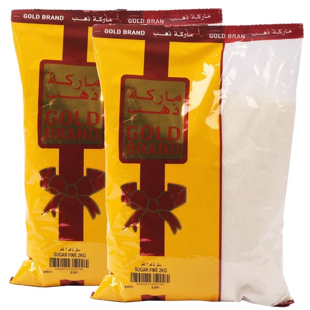 Gold Brand Fine Sugar, 2x2kg