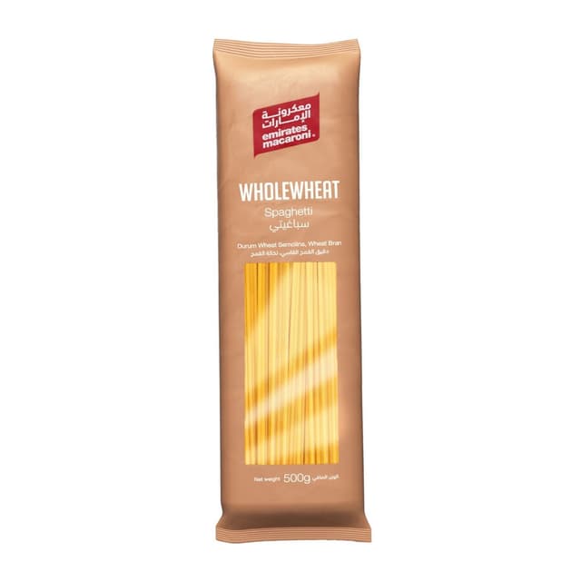 Emirates Macaroni Wholewheat Spaghetti Pasta 500 g