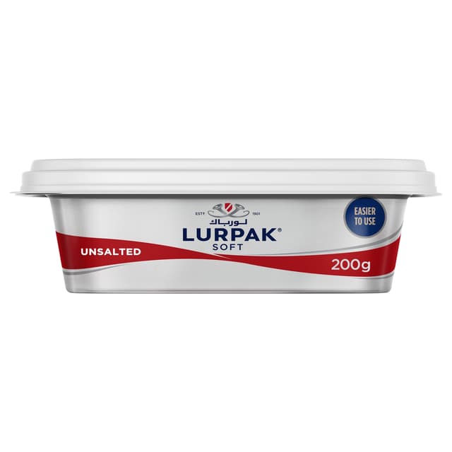 Lurpak Soft Unsalted Butter, 200g