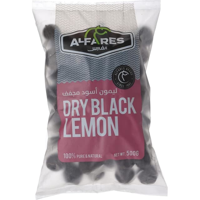 Al Fares Dry Black Lemon Whole 500 gm