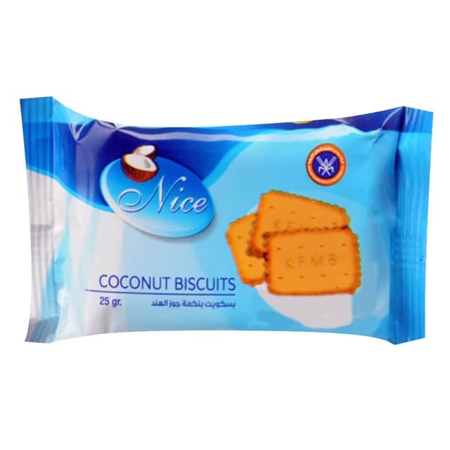 Kuwait Flour Nice Coconut Biscuit 24 pcs x 25 g