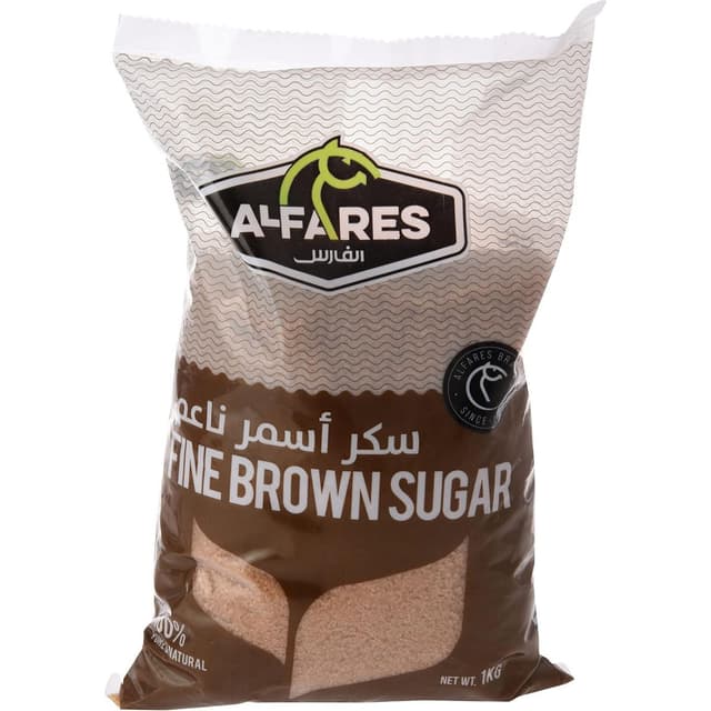 الفارس سكر بني ناعم باكيت، 1kg