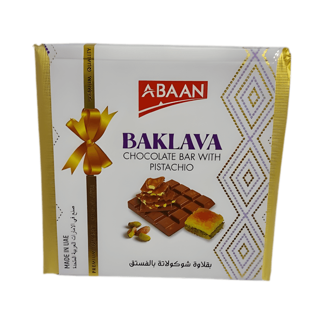 Abaan Baklawa Chocolate Bar, 60g
