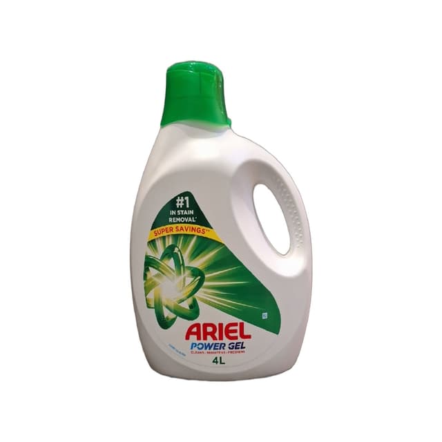 Ariel Clean & Brightens Power Gel Liquid Laundry Detergent, 4L