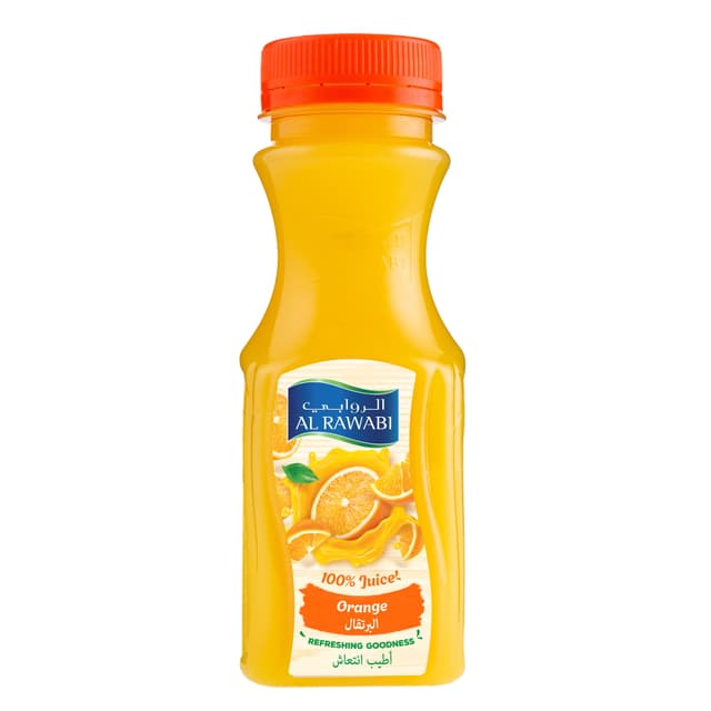 Al Rawabi No Added Sugar Orange Juice, 200ml