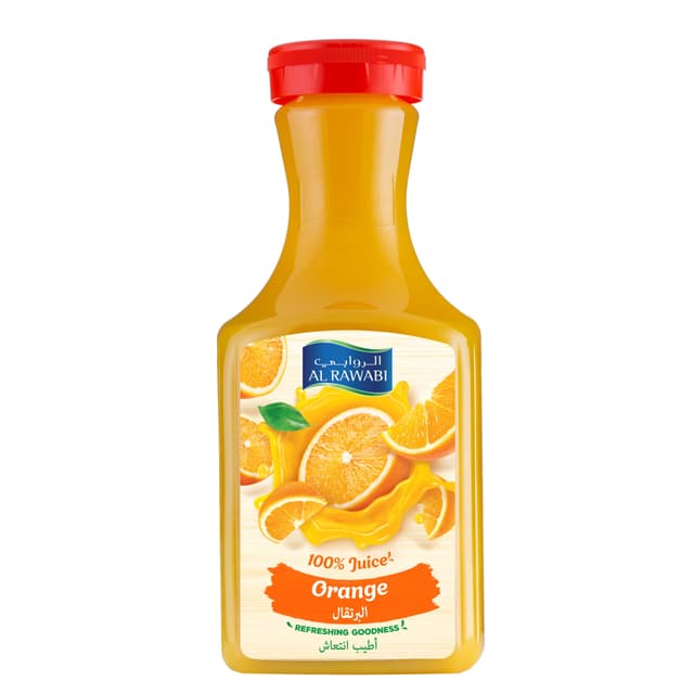 Al Rawabi No Added Sugar Orange Juice, 1.5L