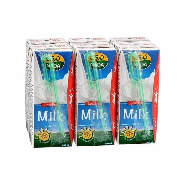 Nada Milk Low Fat, 6x200ml
