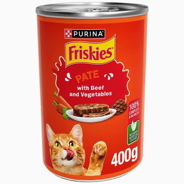 Purina Friskies Beef & Vegetables In Chunkpound Wet Cat Food, 400g