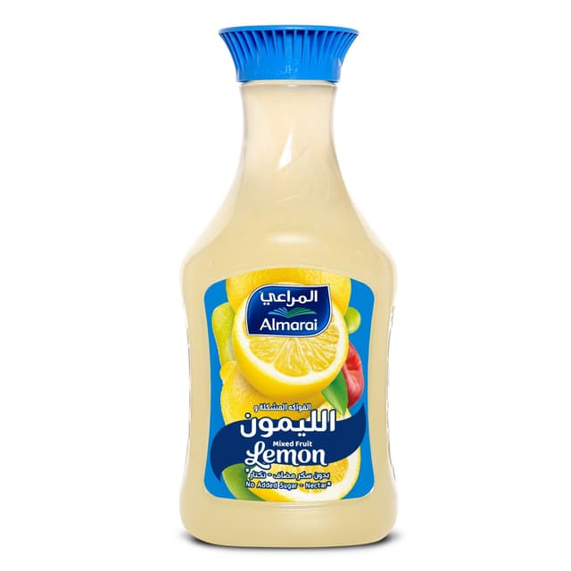 Almarai Mixed Fruit Lemon Juice No Added Sugar, 1.4L