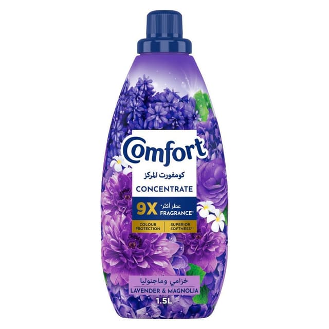 Comfort Concentrate Fabric Softener Lavender & Magnolia, 1.5L