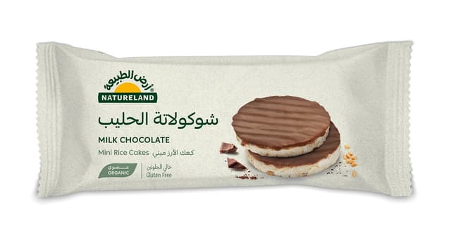Natureland Milk Chocolate Mini Rice Cake, 16g