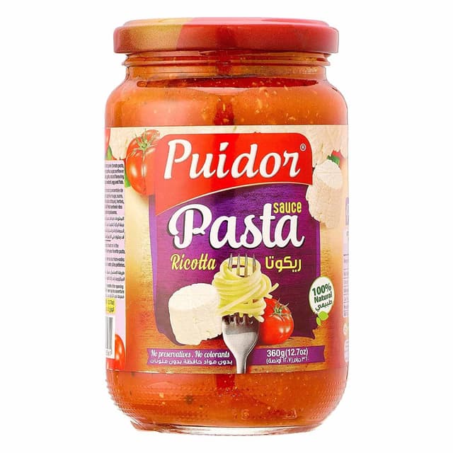 Puidor Ricotta Pasta Sauce, 2x360g