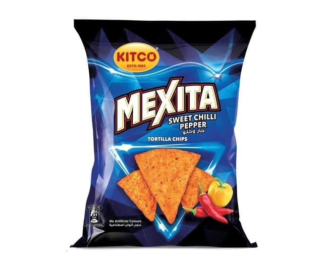 Kitco Mexita Sweet Chilli Pepper Flavor Chips Tortilla, 40g