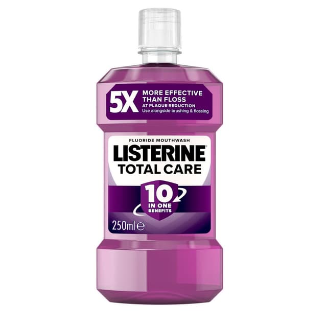 Listerine Total Care Teeth Protect Mouthwash, 3x250ml
