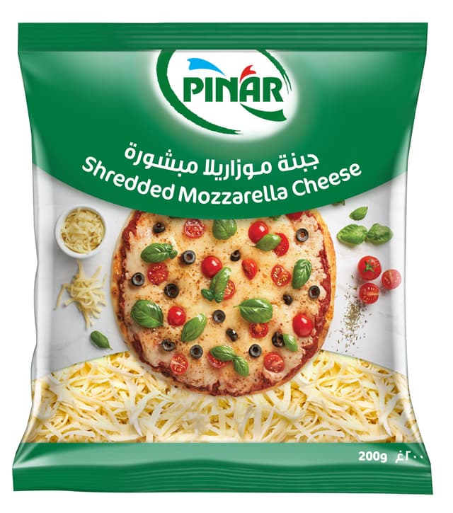 Pinar Shredded Mozzarella Cheese 200 g