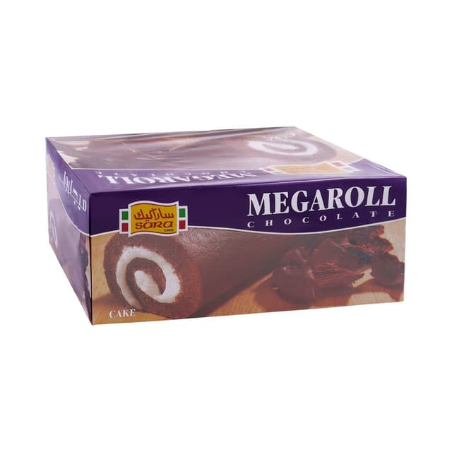 Sara Mega Chocolate Roll, 60g, 6 Pieces