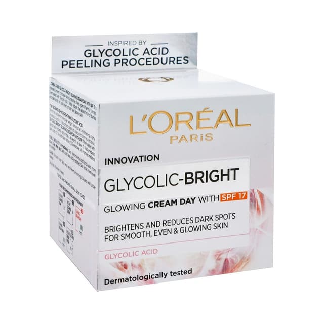 L'Oreal Glycolic Bright & Glowing Facial Day Cream SPF 17