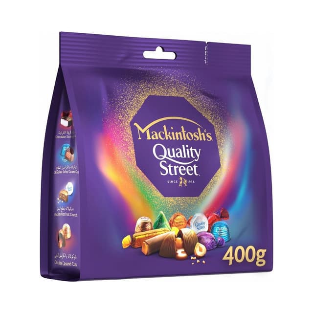 Mackintosh's Quality Street Glow Assorted Chocolate Pouch, 400g