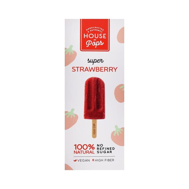 House of Pops Super Strawberry Ice Cream, 80ml