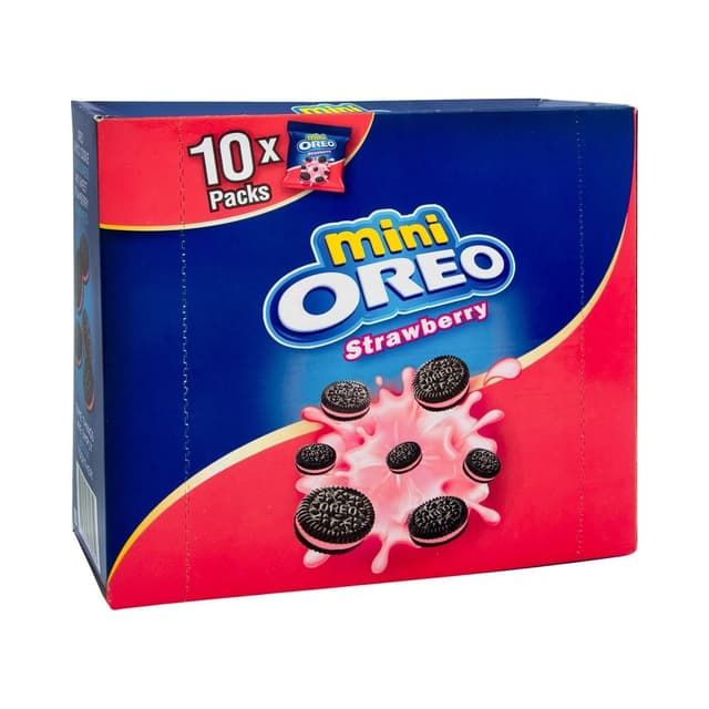 Oreo Strawberry Mini Cookies Pouch, 10x20.4g