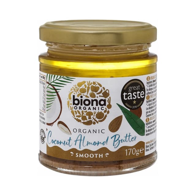 Biona Organic Almond Butter Crunchy 170 gm