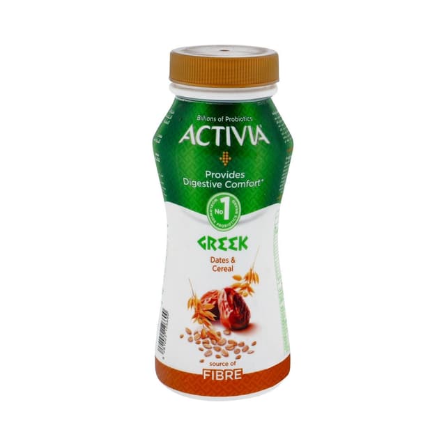 Activia Dates & Cereals Greek Drinkable Yoghurt, 180ml