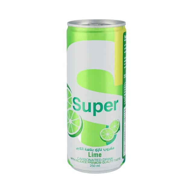 Super Lime Carbonated Drink, 250ml