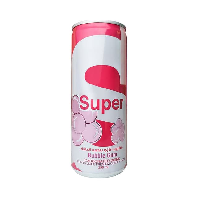 Super Bubble Gum Carbonated Drink