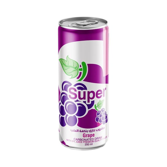 Super Grape Carbonated Drink, 250ml