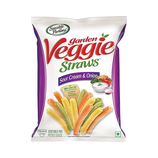 Sensible Portions Veggie Straws Sour Cream Onion 120 g