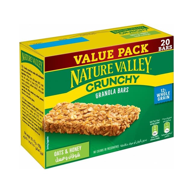 Nature Valley Oats & Honey Bars 20x21g