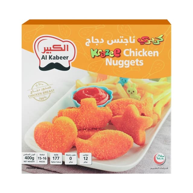 Al Kabeer Krazee Chicken Nuggets 400 g