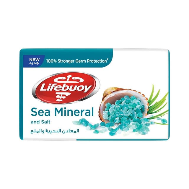 Lifebuoy Soap Bar with Sea Mineral & Salt, 125g