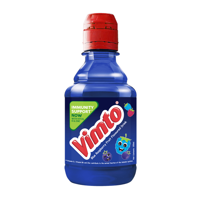 Vimto Blue Raspberry Flavor Fruit Flavored Drink, 250ml