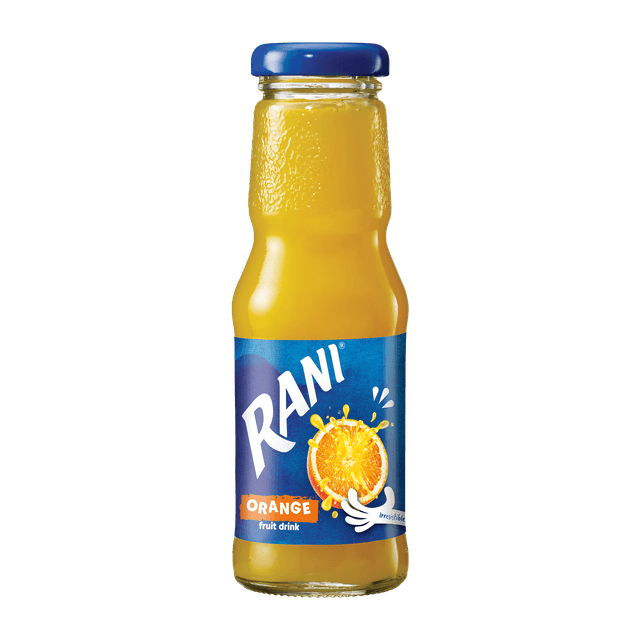 Rani Orange Glass Bottle, 200ml