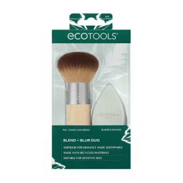 Ecotools Duo Blurring Blender & Full Complexion Brush, 2 Pcs