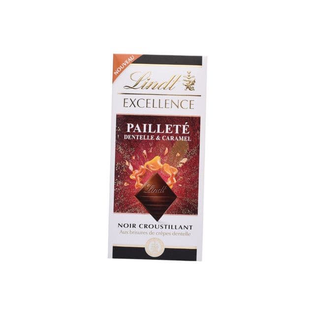 Lindt Excellence Caramel & Dentelle Chocolate Bar, 100g