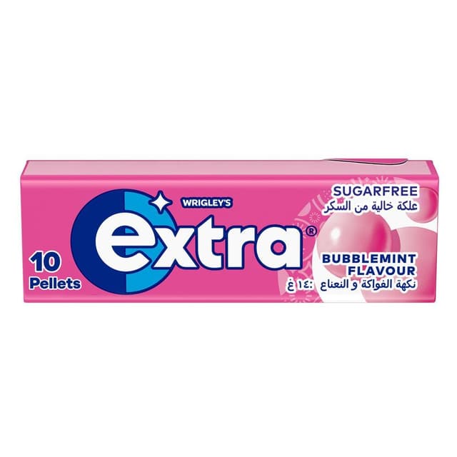 Wrigley's Extra Sugar Free Bubblemint Chewing Gum