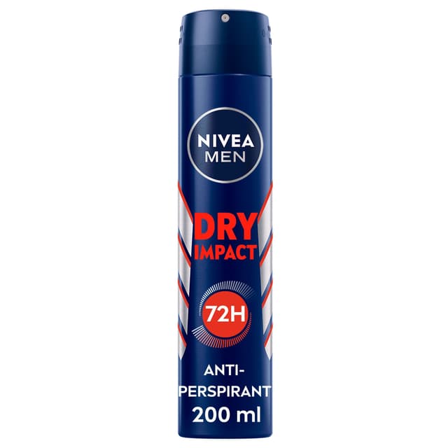 NIVEA Men Dry Impact Antiperspirant Deodorant Spray