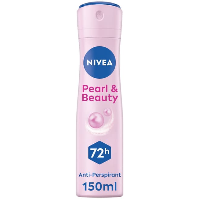 Nivea Pearl & Beauty Pearl Extracts Antiperspirant Deodorant Spray for Women, 150ml