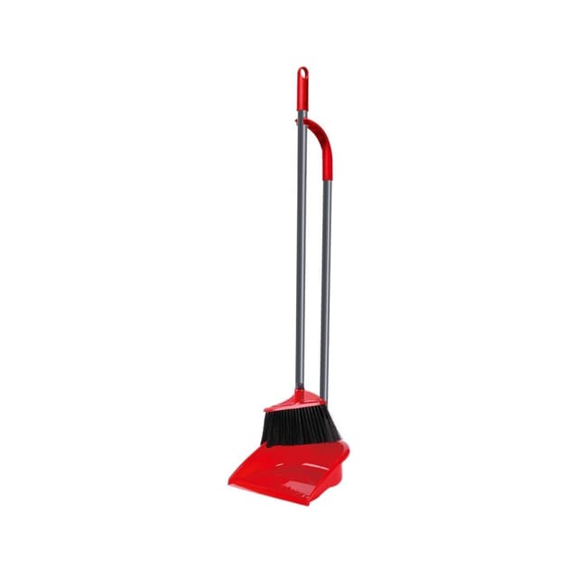 Vileda Long Handle Dustpan & Broom Set, 1 Set