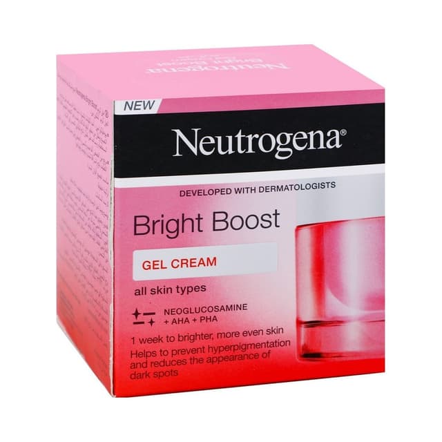 Neutrogena Bright Boost Face Gel Cream for All Skin Types