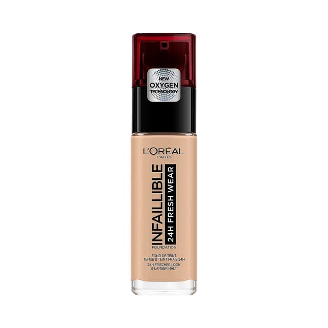 L'Oreal Infallible 24H Fresh Wear Waterproof Liquid Foundation Rose Beige 145, 30ml