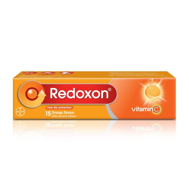 Redoxon Orange Vitamin C Effervescent Tablets, 15 Pieces